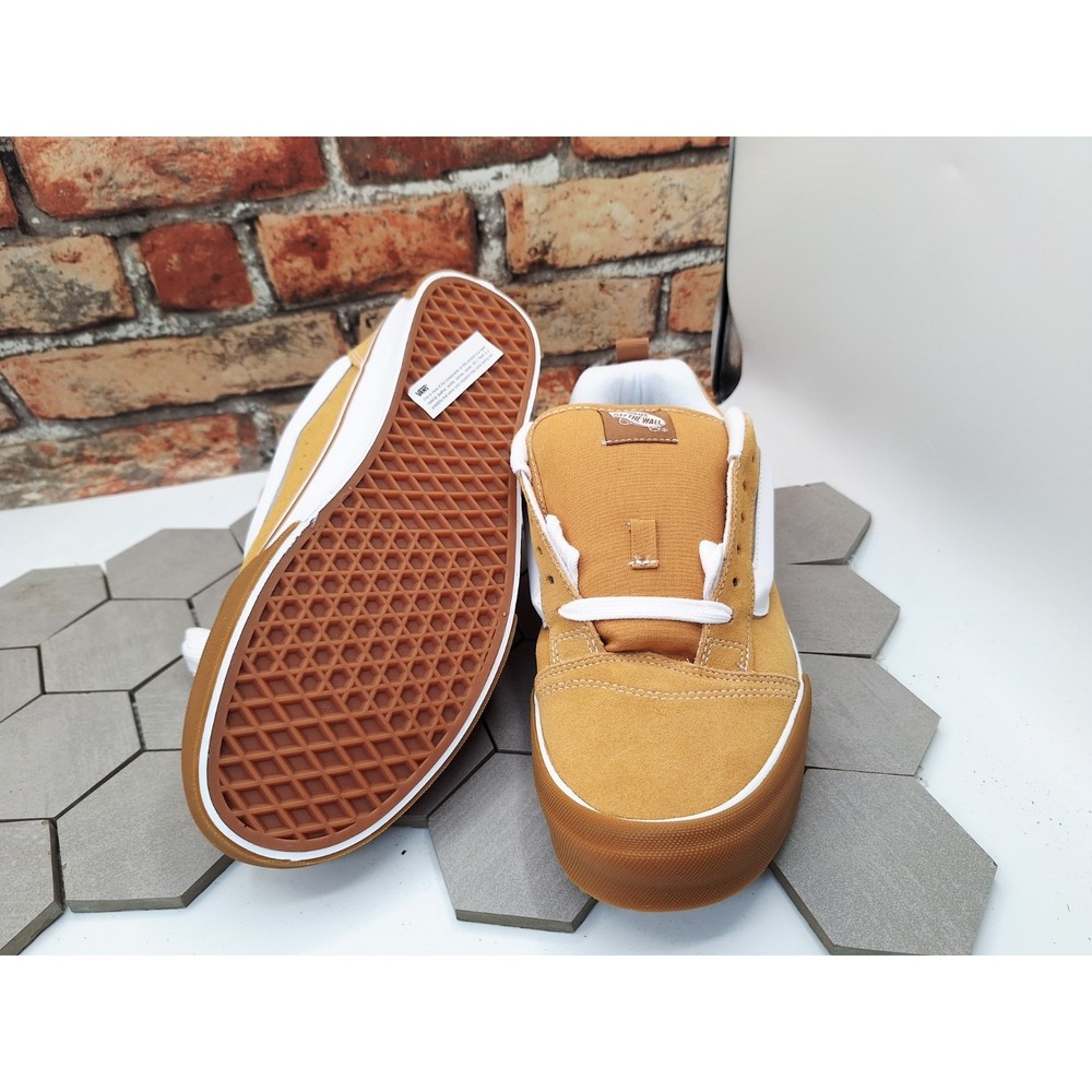 Vans‎ Knu Skool Gum Bumper Honey Yellow Wheat Timberland Inspired Gum Men Sz 10 - Picture 5 of 9